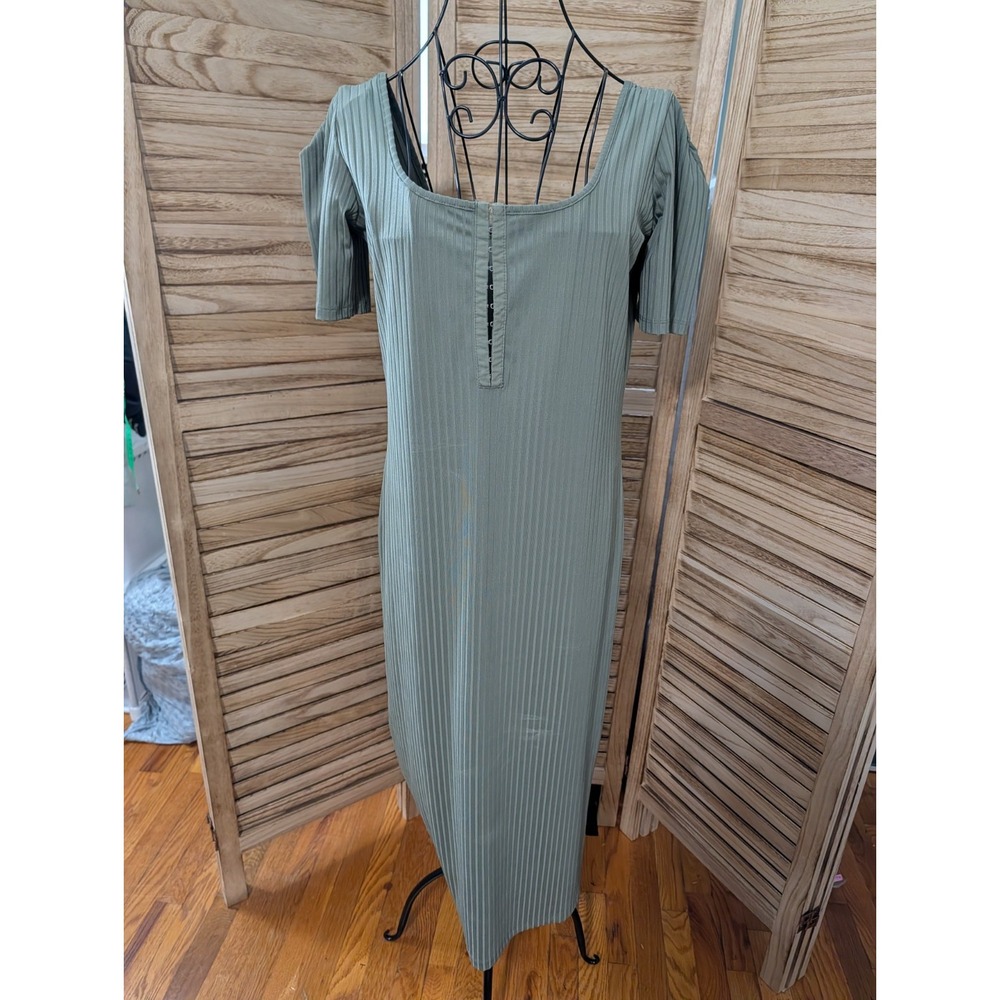 asos women dress size US 12 Green Scoop Neck